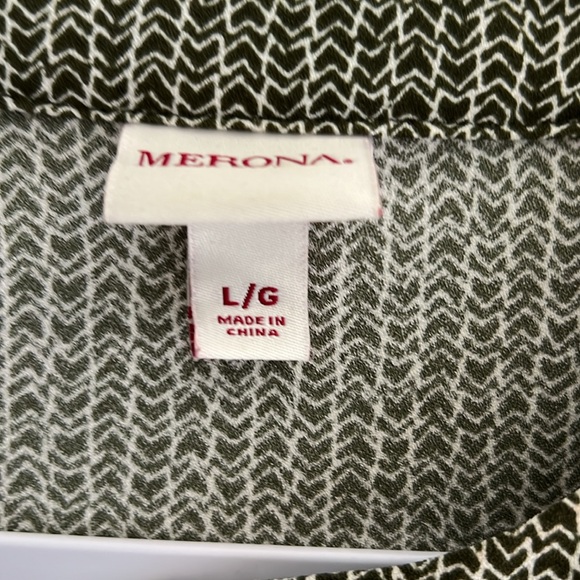 Merona Olive Green Dress / Large - Picture 2 of 7